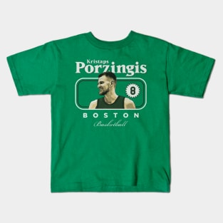 Kristaps Porzingis Boston Cover Kids T-Shirt